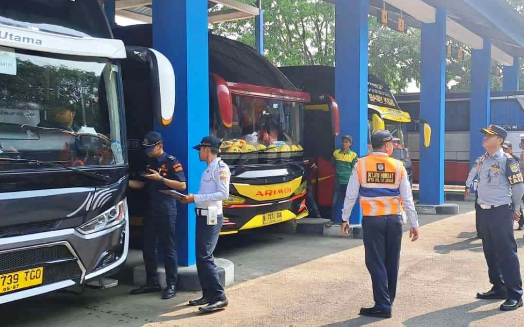 15 Bus Pariwisata Tak Tunjukkan Dokumen Kendaraan, Saat Dilakukan Inspeksi Keselamatan Oleh Dihub Subang