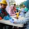 Sinergi BUMN, Srikandi PLN Purwakarta Bersama Pegawai Kimia Farma Purwakarta Melaksanakan Pemeriksaan Kesehata