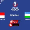 Tempat Nonton Semifinal Piala Asia U-23 Indonesia vs Uzbekistan